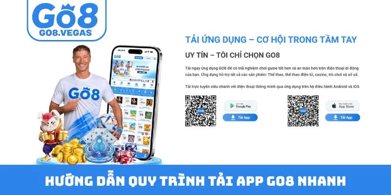 Hướng dẫn quy trình tải app GO8 nhanh